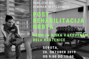 Read more about the article Seminar Post rehabilitacija hrbta